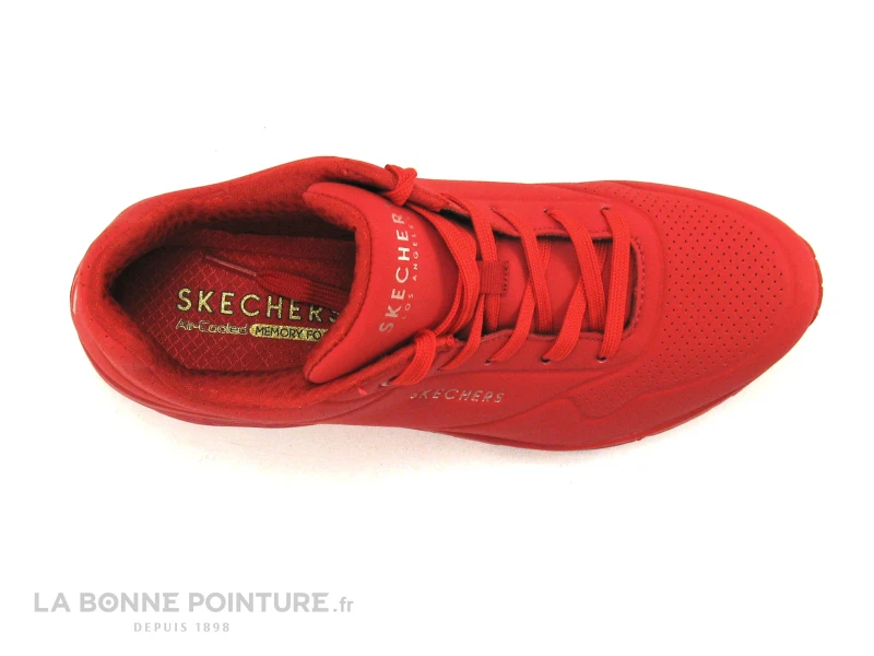 Skechers Uno Stand On Air Red 73690 Red - Basket Rouge - Image 6