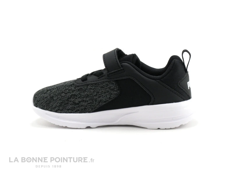 Puma COMET 2 Alt V - Basket Noire - Gris - Elastique Et Velcro - Image 3