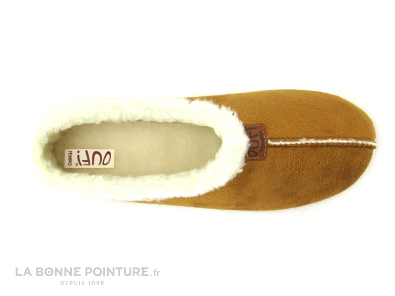 Ouf Tempo NETTE Camel - Chausson Fourre Femme - Image 4