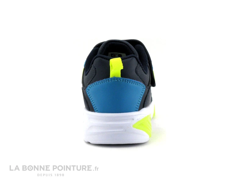 Champion WAVE B TD - Basket Leds GARCON - Bleu Marine-Turquoise-Jaune - Image 4