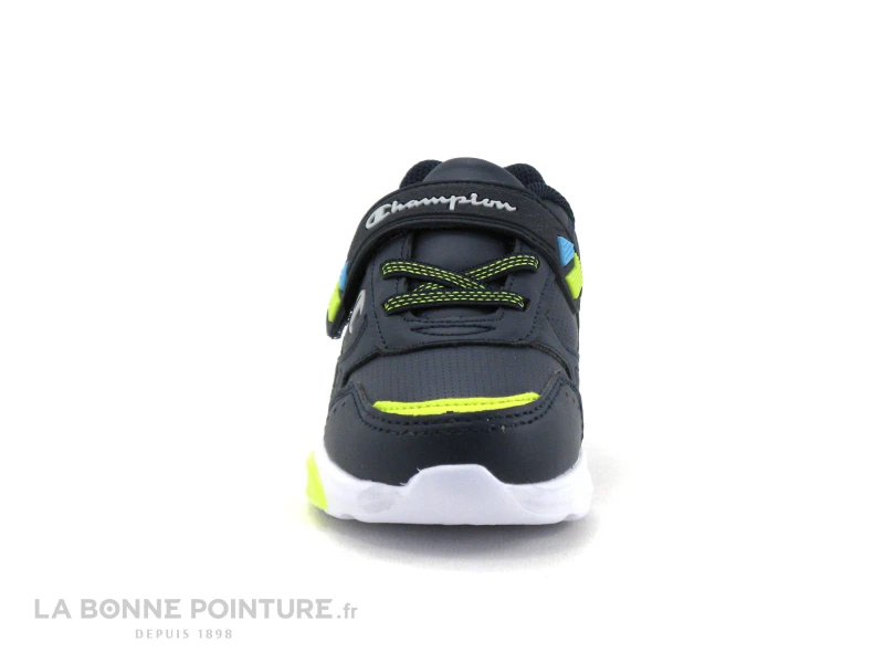 Champion WAVE B TD - Basket Leds GARCON - Bleu Marine-Turquoise-Jaune - Image 2