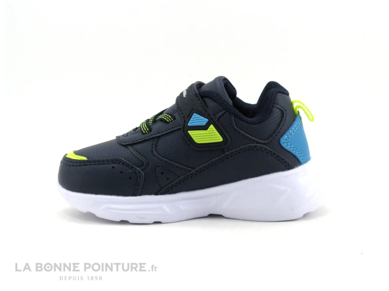 Champion WAVE B TD - Basket Leds GARCON - Bleu Marine-Turquoise-Jaune - Image 3