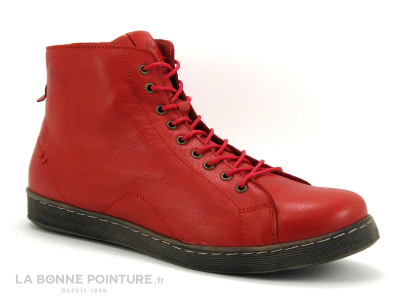 Andrea Conti 0341500-583 Chili - Chaussure Montante Rouge Fonce - Image 5