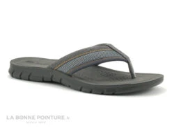 Inblu FO44JV01 Gris - Coutures Orange - Tong Homme