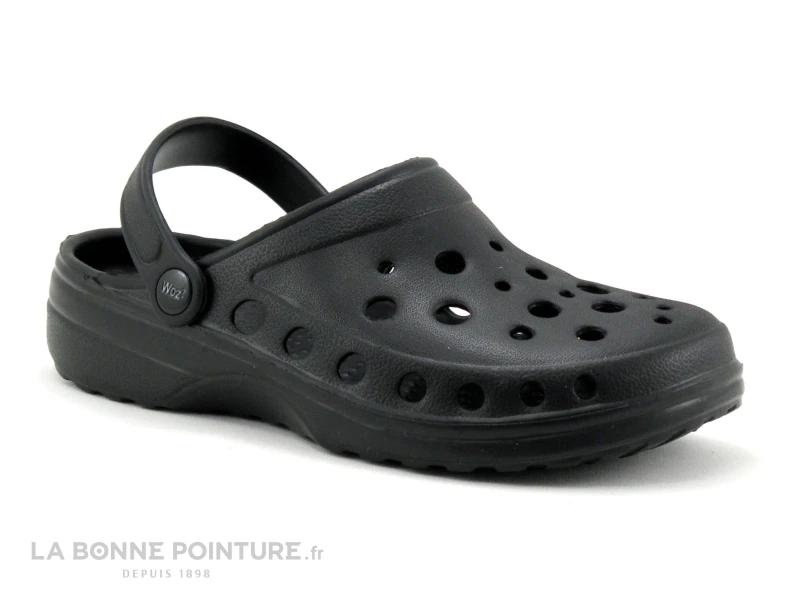 Woz Cheese Noir - Sabot Noir Femme