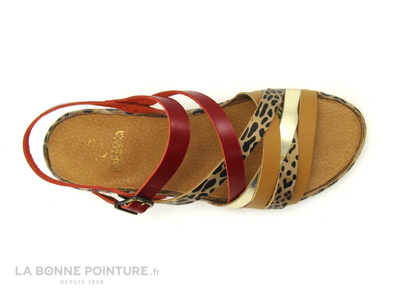 Pedi Girl YALORK Nude Rouge - Sandale Mode Et Confort Femme - Image 5