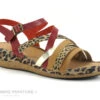 Pedi Girl YALORK Nude Rouge - Sandale Mode Et Confort Femme