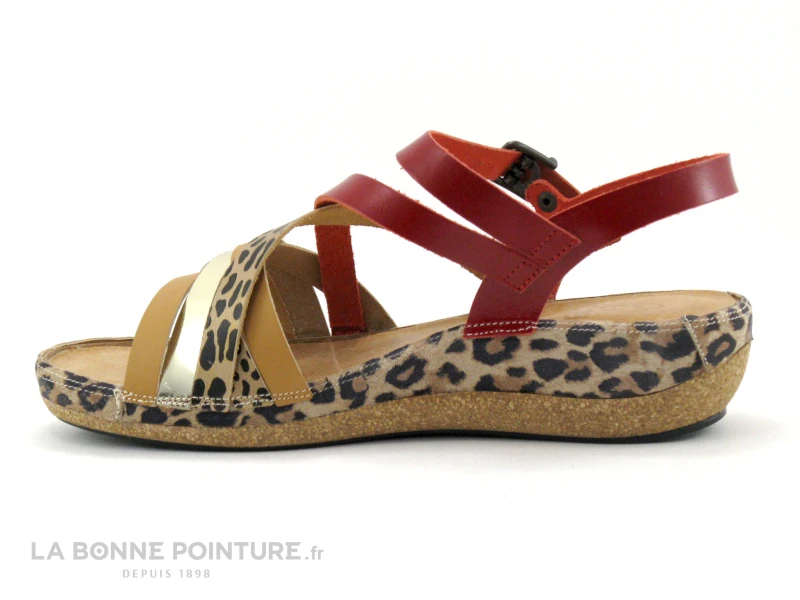 Pedi Girl YALORK Nude Rouge - Sandale Mode Et Confort Femme - Image 3