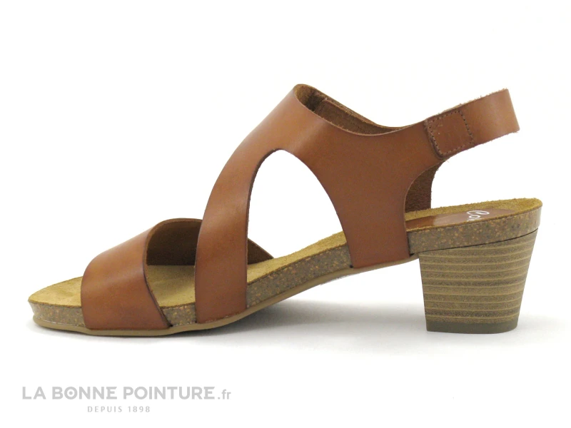 Xapatan 1088 Cuero - Sandale Femme Petit Talon - Cuir Marron - Image 3
