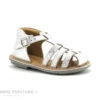 Minibel ROSE Silver - Sandale Fille Cuir Argent