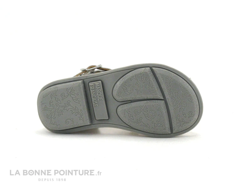 Minibel ROSE Silver - Sandale Fille Cuir Argent - Image 7