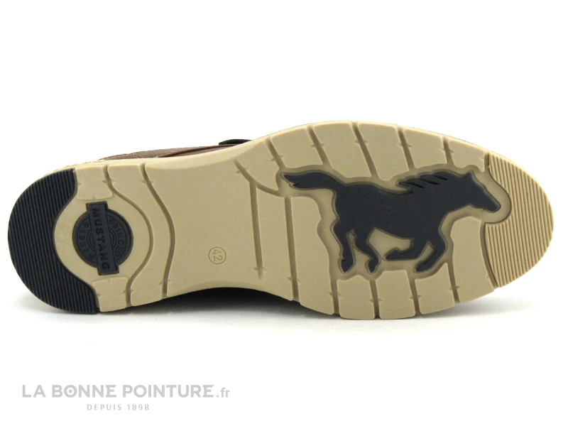 Mustang 4105 303 307 Cognac - Chaussure A Lacet Homme Marron Clair - Image 7