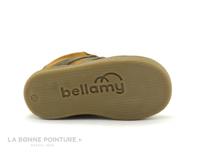 Bellamy GIBUS Velours Camel - Basket Montante BEBE - Image 7
