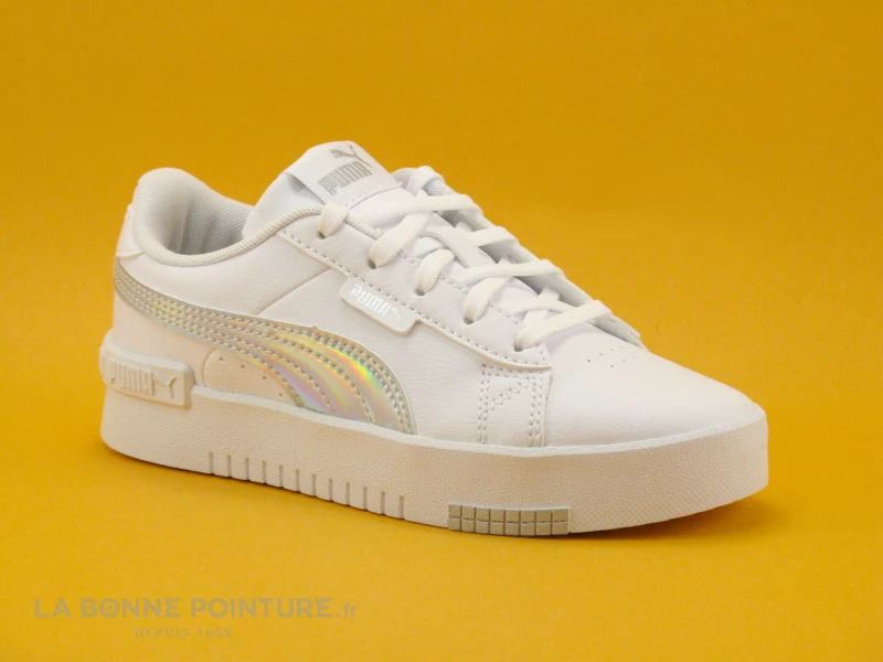 Puma JADA RAINBOW Blanc - Argent - Sneakers Blanches Fille - Image 5