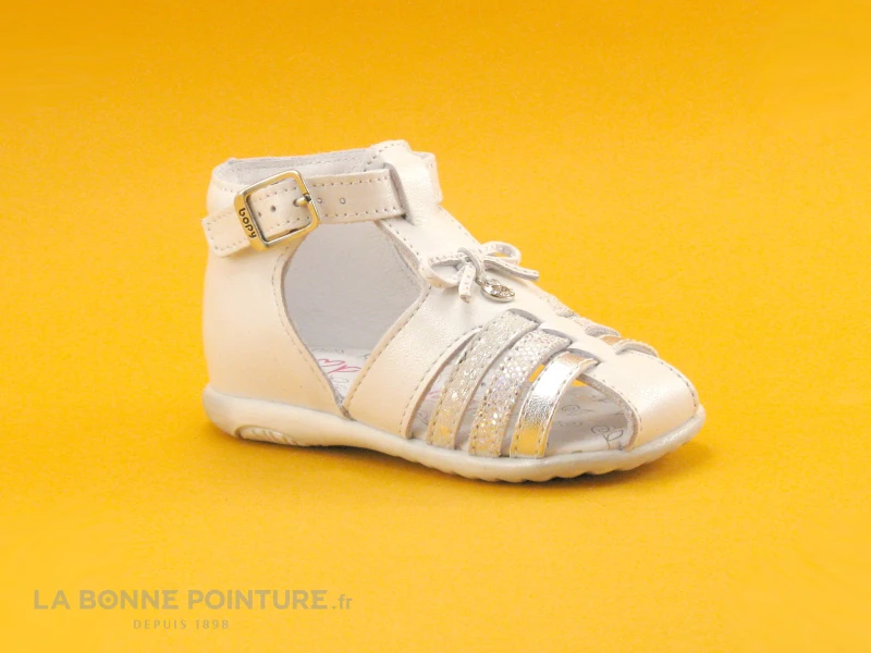 Bopy ZIBEL Blanc - Sandale Montante Fille - BEBE - Image 5