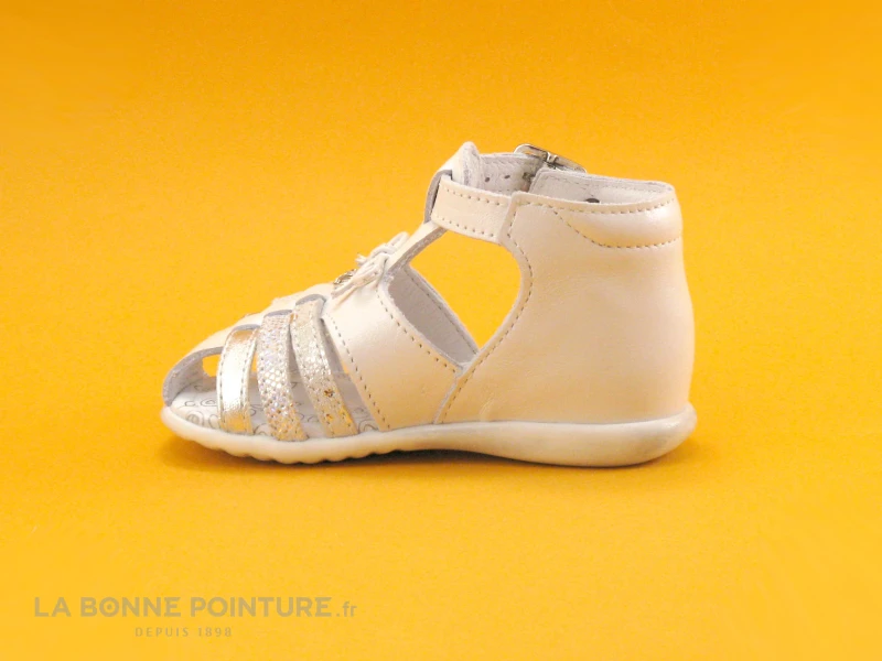 Bopy ZIBEL Blanc - Sandale Montante Fille - BEBE - Image 3