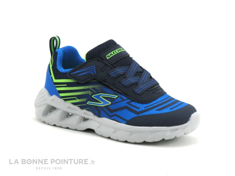Skechers - 401503N - Magna Lights MAVER - Bleu - Basket GARCON - Image 5