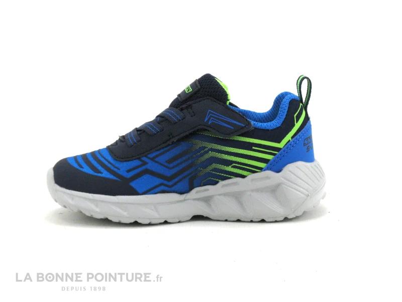 Skechers - 401503N - Magna Lights MAVER - Bleu - Basket GARCON - Image 3