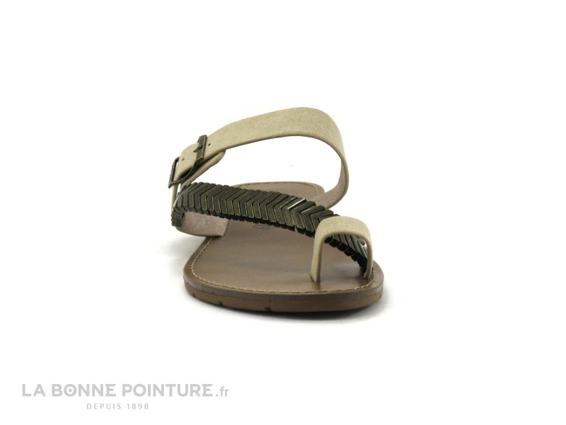 Chattawak MAGNOLIA Taupe - Laniere Bronze Metal - Tong Femme - Image 2