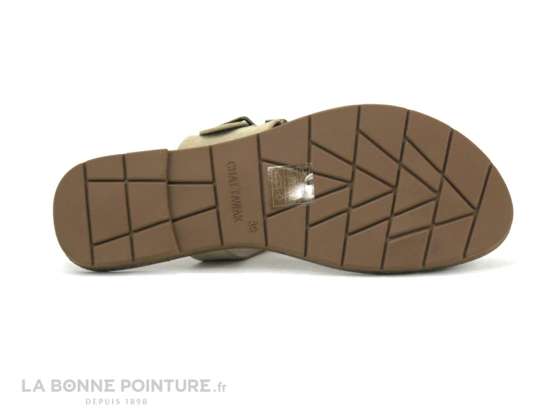 Chattawak MAGNOLIA Taupe - Laniere Bronze Metal - Tong Femme - Image 7