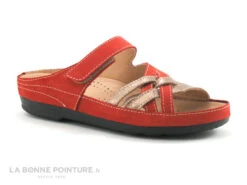 Pedi Girl CLOW Rouge - Mule Confort Femme