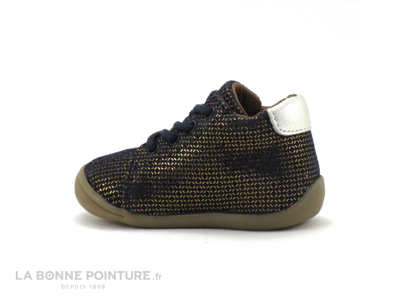 Bellamy GALIA Marine Dore - Pompon Fourrure - Bottillon Fille - Image 3