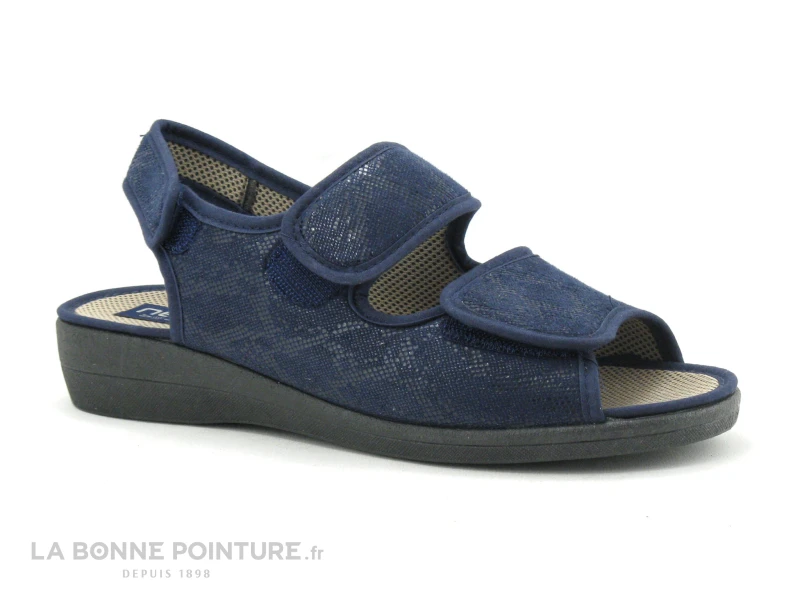 Neles ROPICA Marine - Pantoufle Femme Ouverture Totale - Image 3