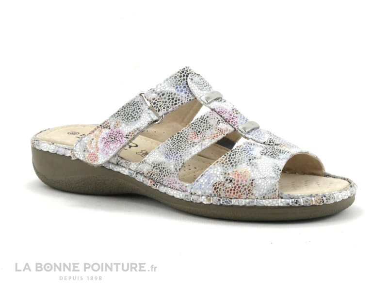 Sweet R MALDONI Multicolore - Mule Femme Bride Velcro - Image 3