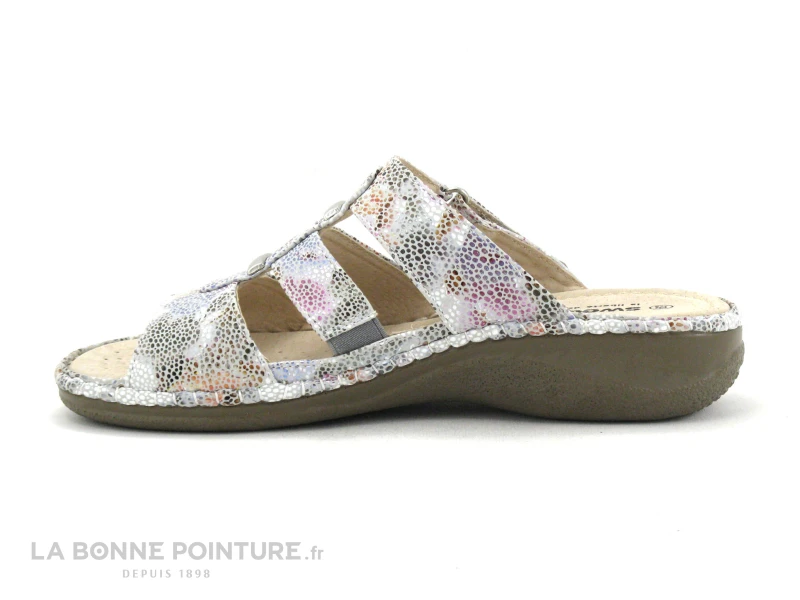 Sweet R MALDONI Multicolore - Mule Femme Bride Velcro - Image 2
