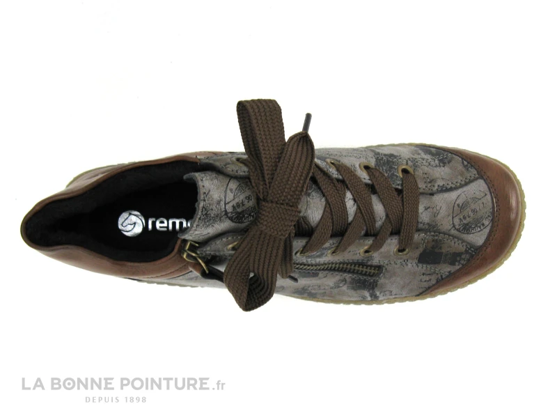 Remonte R1487-24 - Marron - Noir - Chaussure Montante Femme - Image 6