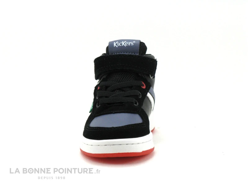 Kickers BILBON BB Mid Noir Gris Blanc 664560 - Basket Montante - Image 2