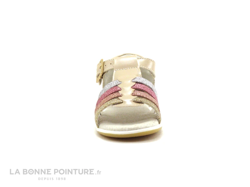MKids MEDOR Beige - Rose Argent Or Paillete - Sandale - Image 2