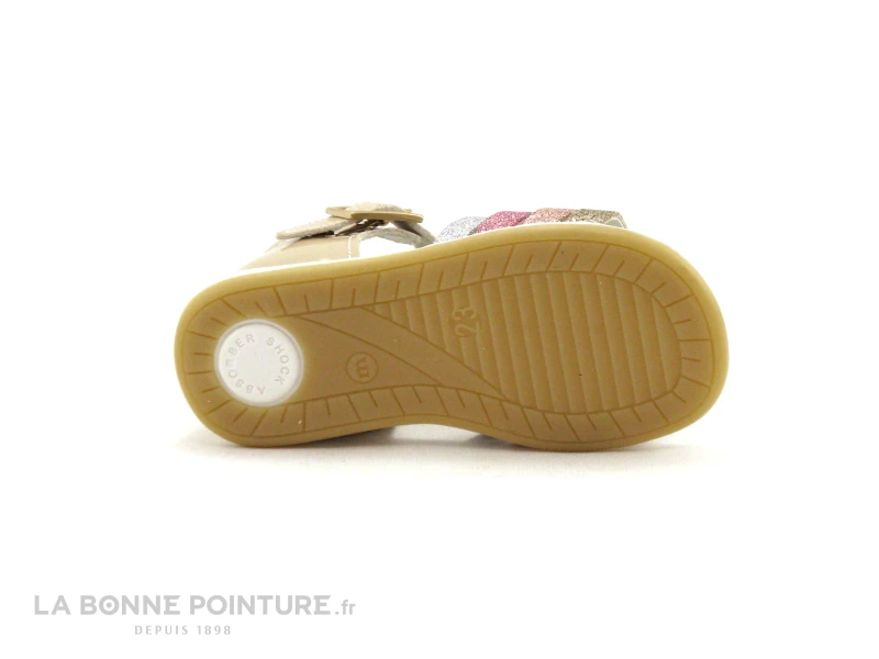 MKids MEDOR Beige - Rose Argent Or Paillete - Sandale - Image 7