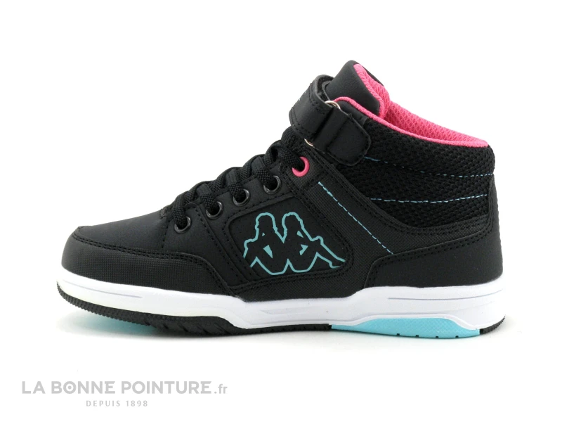 Kappa KASH Black Azur 3112XSW - Basket Montante GARCON - Image 3