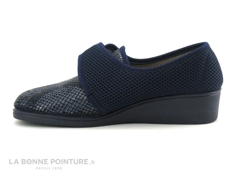 A Campello DELFINA 1568 - Chausson Velcro Femme Bleu Marine - Image 2