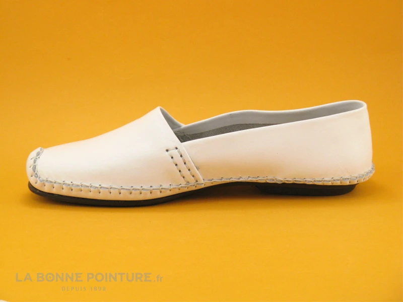 Dingo 339 Blanc - Mocassin Souple Homme - Image 3