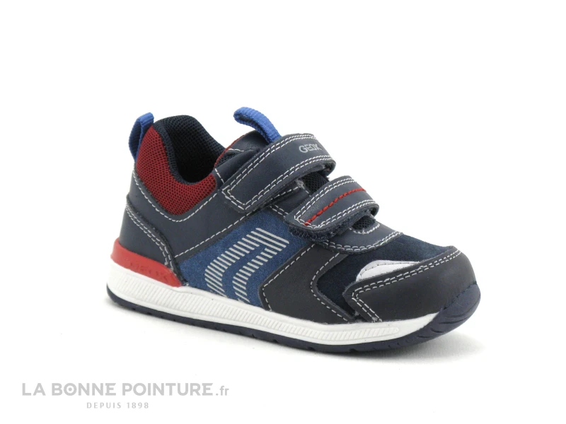 Geox RISHON - B150RB - Navy - Dk Red - Basket BEBE 2 Scratches