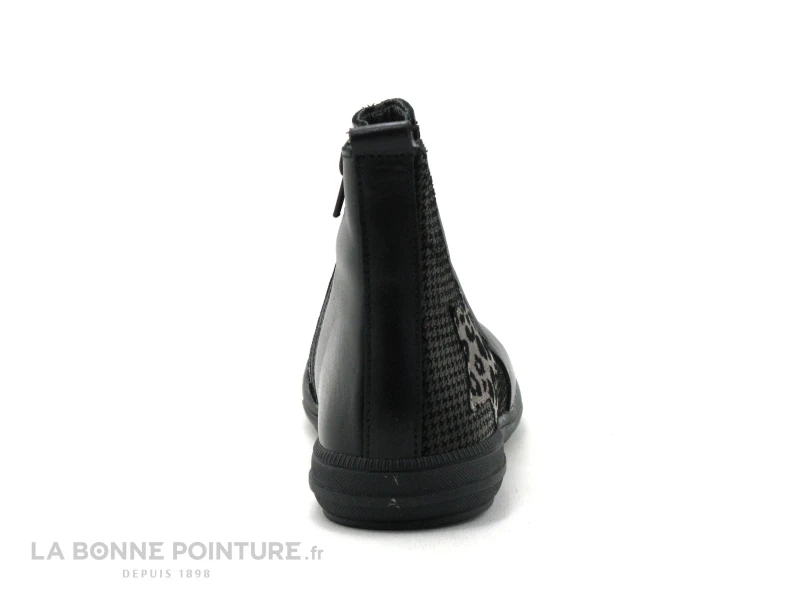 Bopy SAMALO Noir - Etoile Leopard - Bottine Mode Fille - Image 4