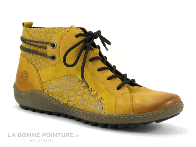 Remonte R1499-68 Jaune - Chaussure Montante Femme
