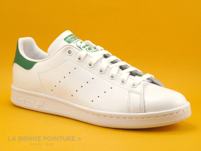 Adidas STAN SMITH M20324 White Green - Basket Homme Blanc-vert - Image 5