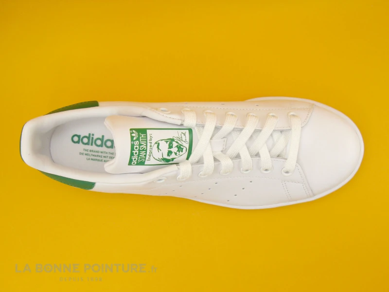 Adidas STAN SMITH M20324 White Green - Basket Homme Blanc-vert - Image 6