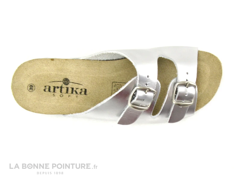 Artika Soft GADIN Rif Argent - Mule Confort Femme - Image 6