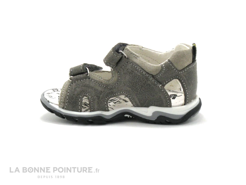 Bopy BERIF Gris Sandale Velcro BEBE - Image 3