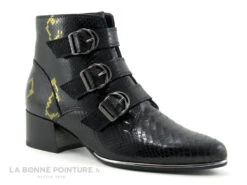 Fugitive BAHEM LPIQB41 Python Noir - 3 Brides - Bottine