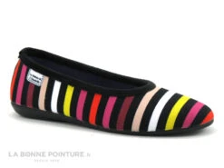 Maison Espadrille 6193 SONIA - Ballerine Velours Raye Multicolore