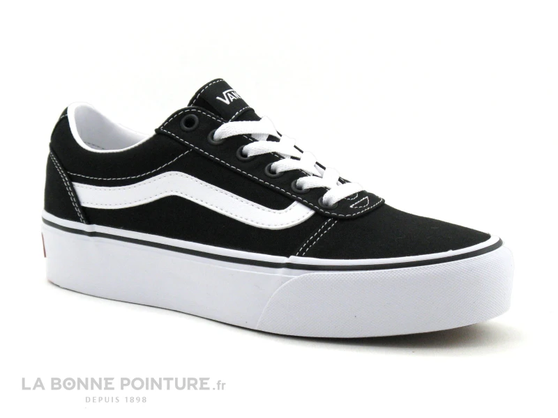 Vans WARD PLATFORM Black White - VN0A3TLC1871 - Basket Plateforme - Image 5
