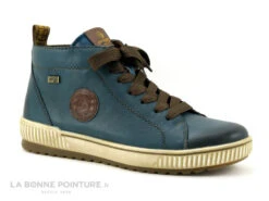 Remonte D0771-12 Bleu Petrole - Basket Montante Femme