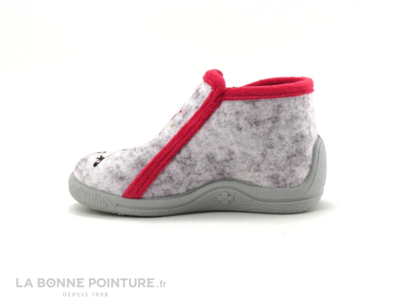 Bellamy VANOU Danseuse Gris - Pantoufle Fille Avec Zip - Image 3