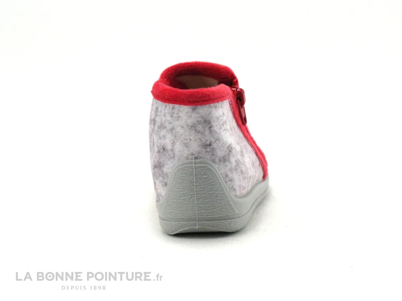 Bellamy VANOU Danseuse Gris - Pantoufle Fille Avec Zip - Image 4