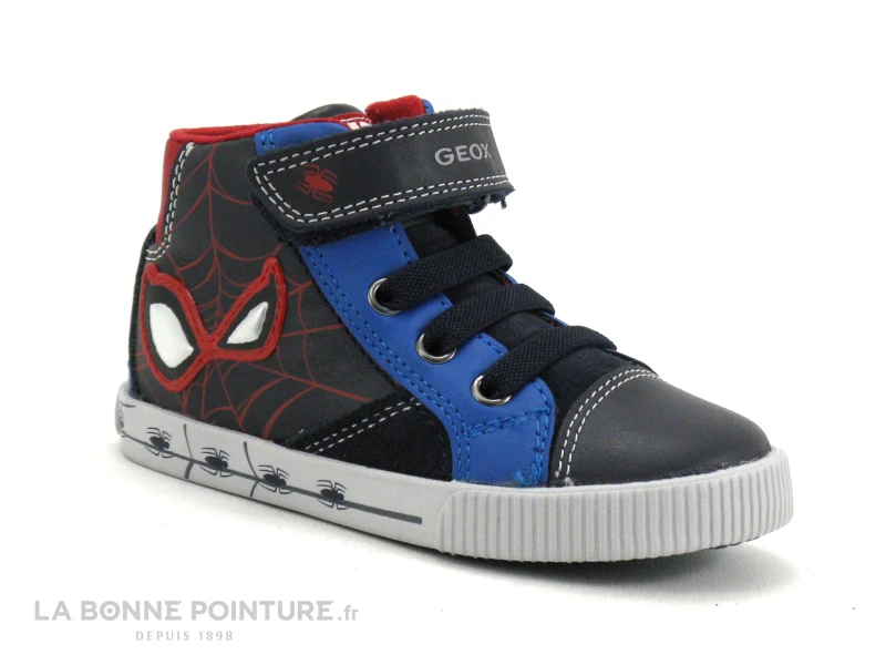 Geox Basket Spiderman B26A7C Kilwi - Navy Royal - Sneakers GARCON - Image 5